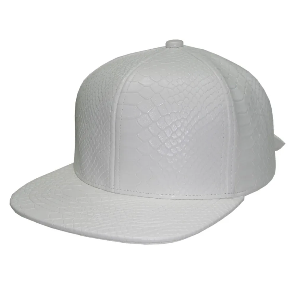 

White Snakeskin Strapback Python Snapback Just snapback many colors to choose, hottest style in Aliexpress