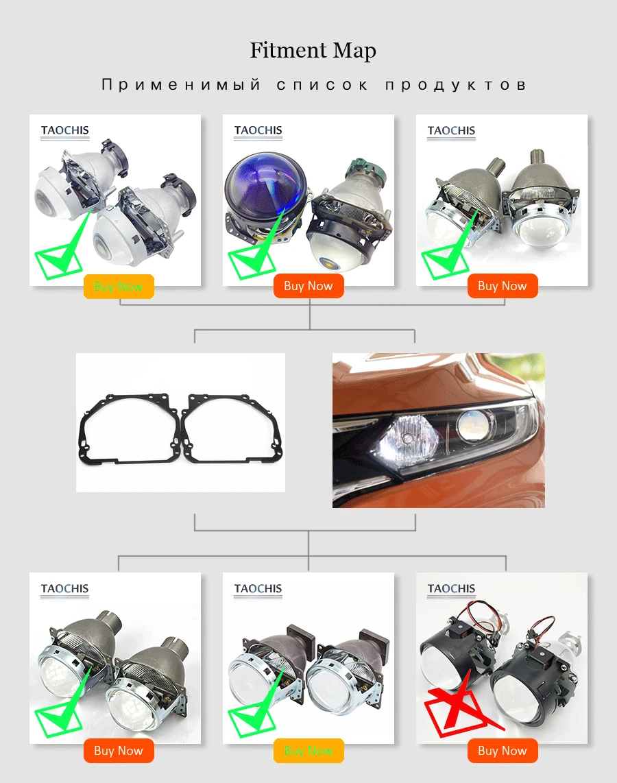 adapter frame transition hella g5 3r koito q5 bi xenon projector lens HONDA XR-V XRV (6)