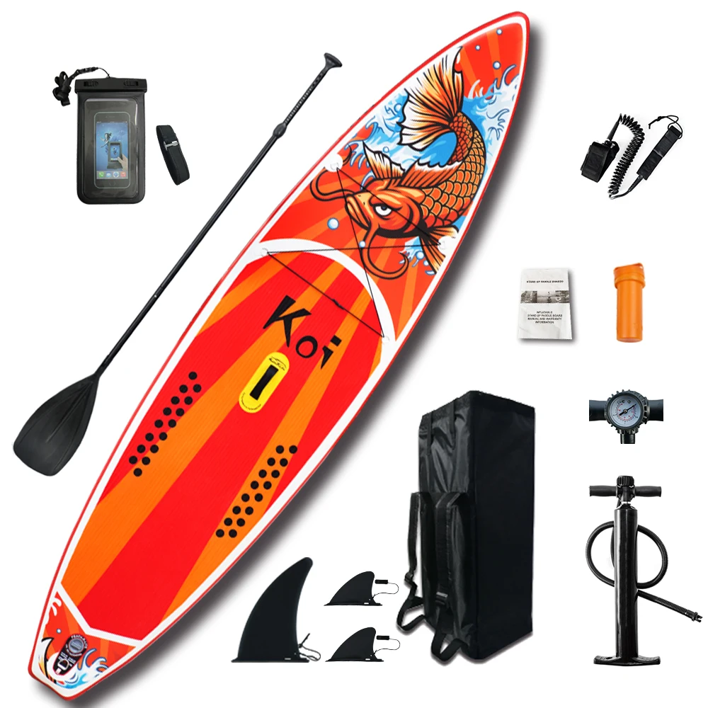 

Inflatable Stand Up Paddle Board Sup-Board Surfboard Kayak Surf set 11'6"x33''x6''with Backpack,leash,pump,waterproof bag