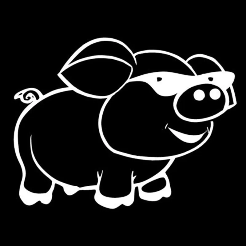 15X11.6CM Fresh Pork Fashion Vinyl Car Sticker Motorcycle Decal Car Styling