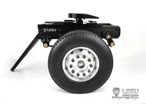 Металлический одноосный прицеп B LESU для 1/14 RC DIY Tmy модель трактора грузовика