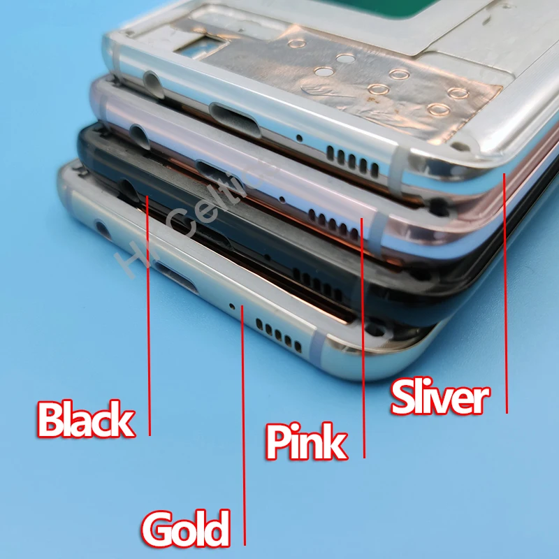 Для samsung S8 корпус средняя рамка Крышка Ремонт для samsung Galaxy S8 g950 G950F G950FD крышка с боковым ключом