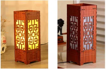 

Modern Chinese Table Lamp Wood Lamps Bedside Table Lights Vintage Table Lamps for Bedroom Room Living Room E27 220V 110V