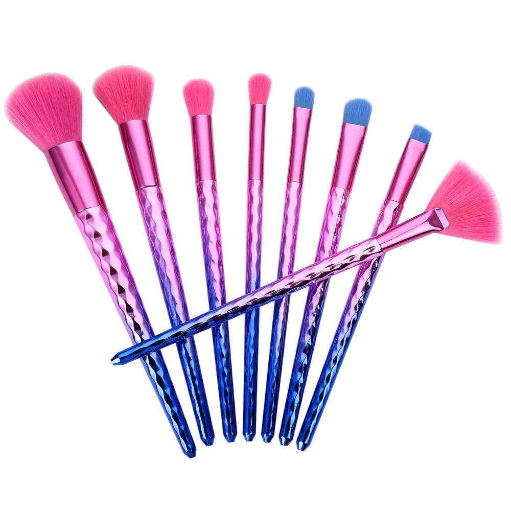 

2017 New 8Pcs Pro Makeup Cosmetic Brushes Set Powder Foundation Eyeshadow Lip Brush Cosmetic Beauty Tool SE13