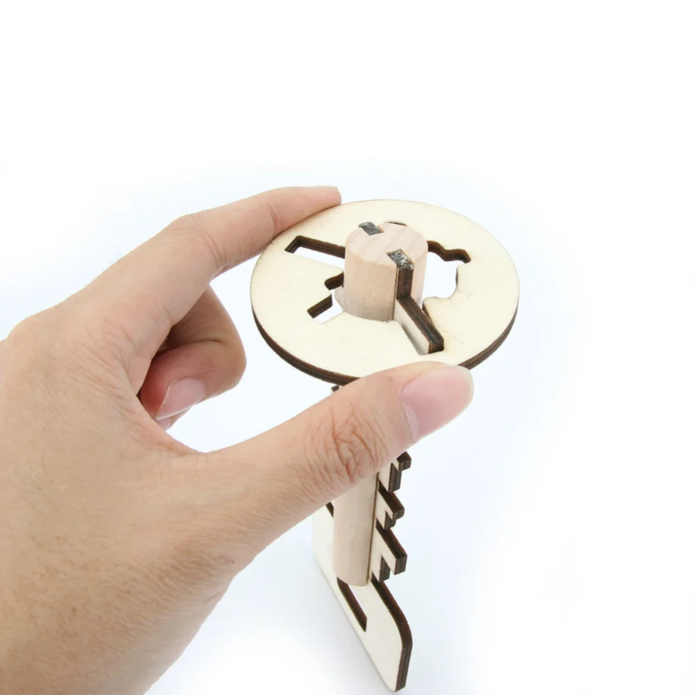 

Classical Wooden Unlock Puzzle Toys Key Funny Ming Lock Nesting Toys Intellectual Educational Learning Toys For Kids Adult