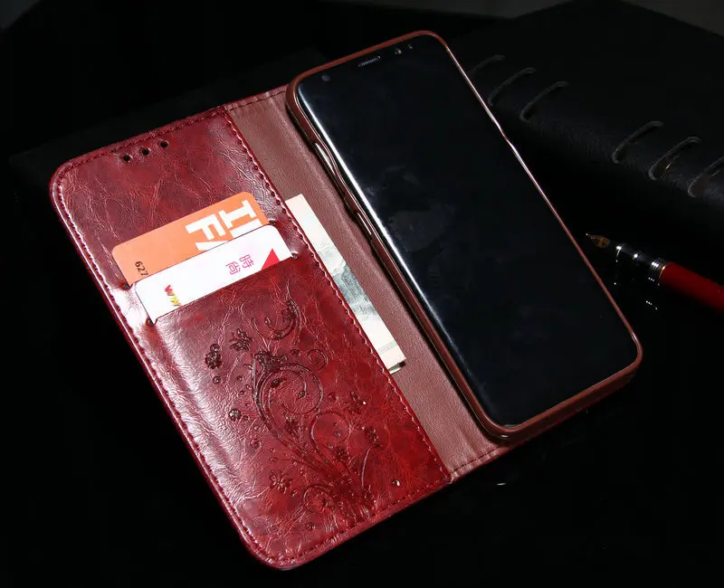 Деловой кожаный чехол книжка для Samsung Galaxy S8 S9 10 Plus бумажник с подставкой S7 S6 Edge Note