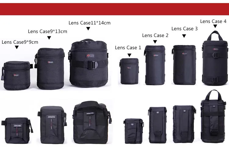 Быстрая чехол для объектива Lowepro водонепроницаемый чехол для фото для стандартного зум-объектива Черный