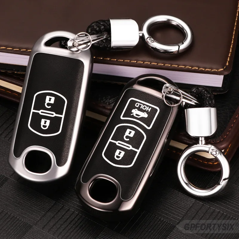 

Zinc alloy+Luminous Car Remote Key Case Cover keychain For Mazda 6 Mazda 3 Axela Atenza CX-7 CX-9 CX-5 CX5 2015 2016 2017 2018