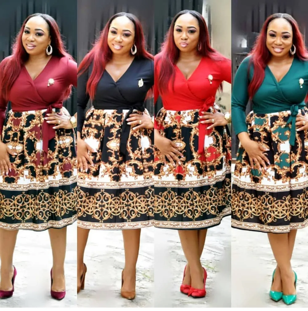

New style African Women clothing Dashiki fashion Print cloth dress size L XL XXL FH227