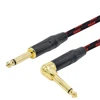 Jack 6.35 mm Mono Cable Gold Plated Guitar Cable Male to Male Cotton Braided Instrument Cable for Guitar Bass keyboard ► Photo 2/6