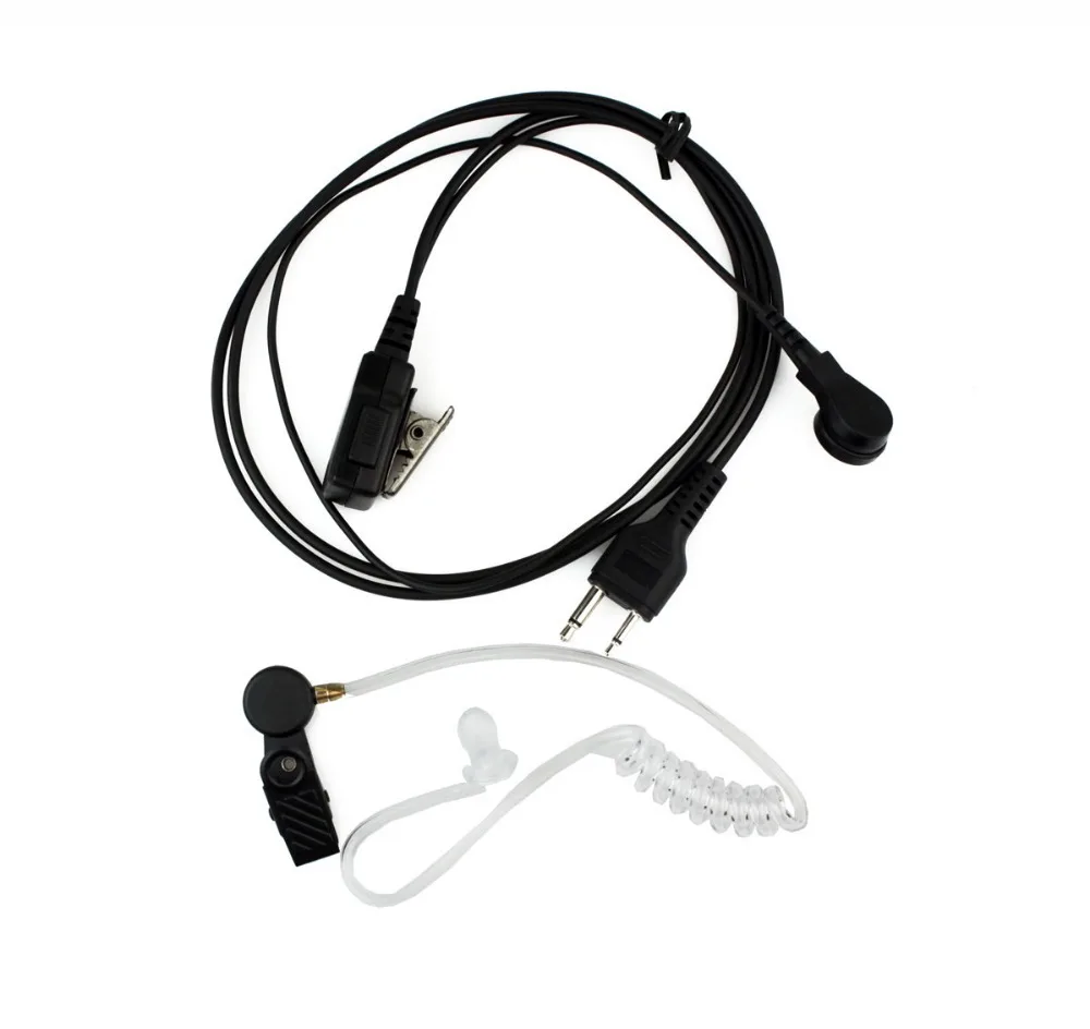 2 pin Acoustic Tube headsets Earpieces for ICOM IC-F3 IC-F3S IC-F4 IC-F10 Radios