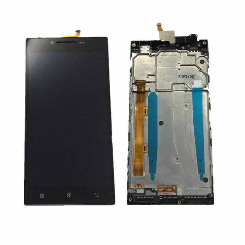 Goede Lcd scherm Monitor + Touch Screen Digitizer Sensor Panel Glas Montage Met Frame Voor Lenovo P70 P70 t P70t P70 A p70A