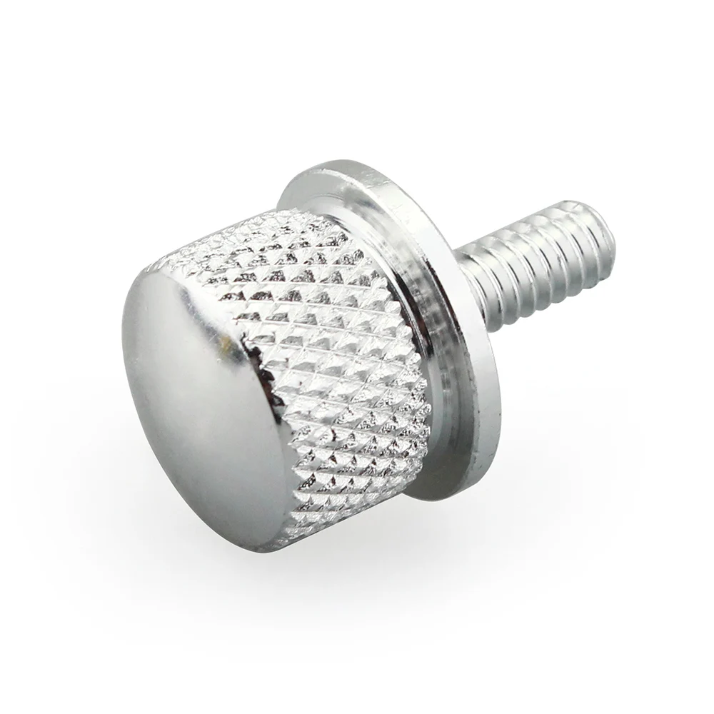 1/4&quot Knurled Seat Mount Bolt Screw Cap For Harley Touring Chopper Custom XL FX FLH |
