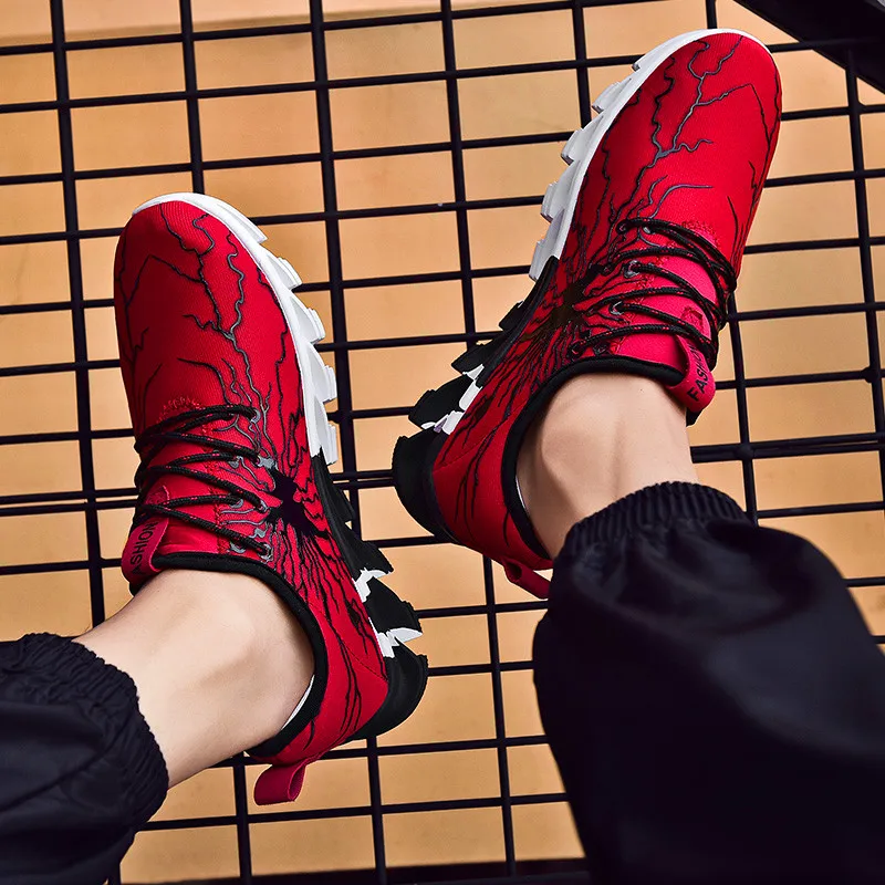 Ceny Klasyczne męskie buty w stylu casual błyskawica para krawat buty sportowe unisex lekki dorosłych trend w modzie niska cena