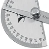Digital Ruler Stainless Steel Round Head 180 degree Protractor Angle Finder Rotary Measuring Ruler Machinist Tool 4