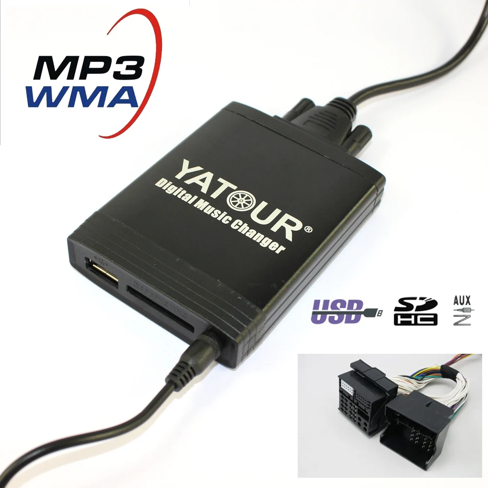 

Yatour CD Changer YT-M06 For Opel Insignia Signum Tigra Vectra C Zafira B USB MP3 SD AUX adapter Digital music Changer