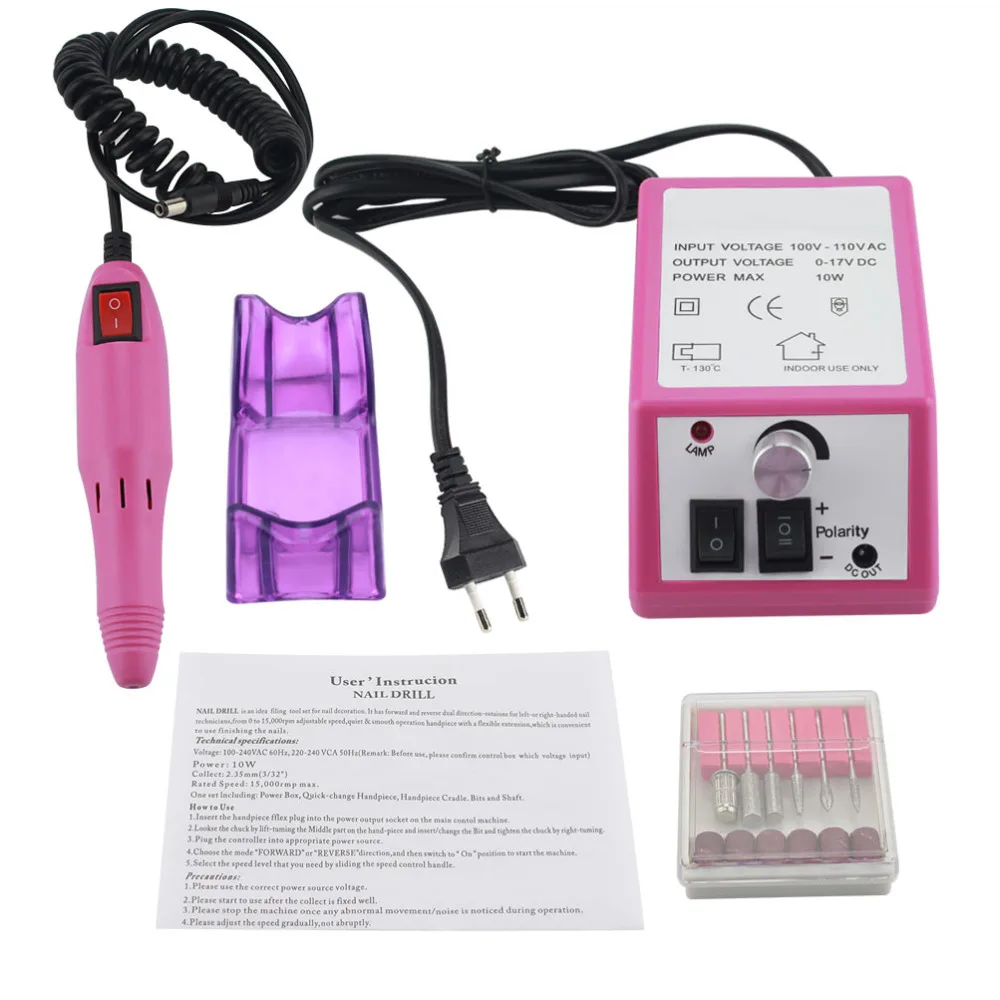 Electric Toenail 6 Drills set Pedicure Nail care Art Equipment Tool