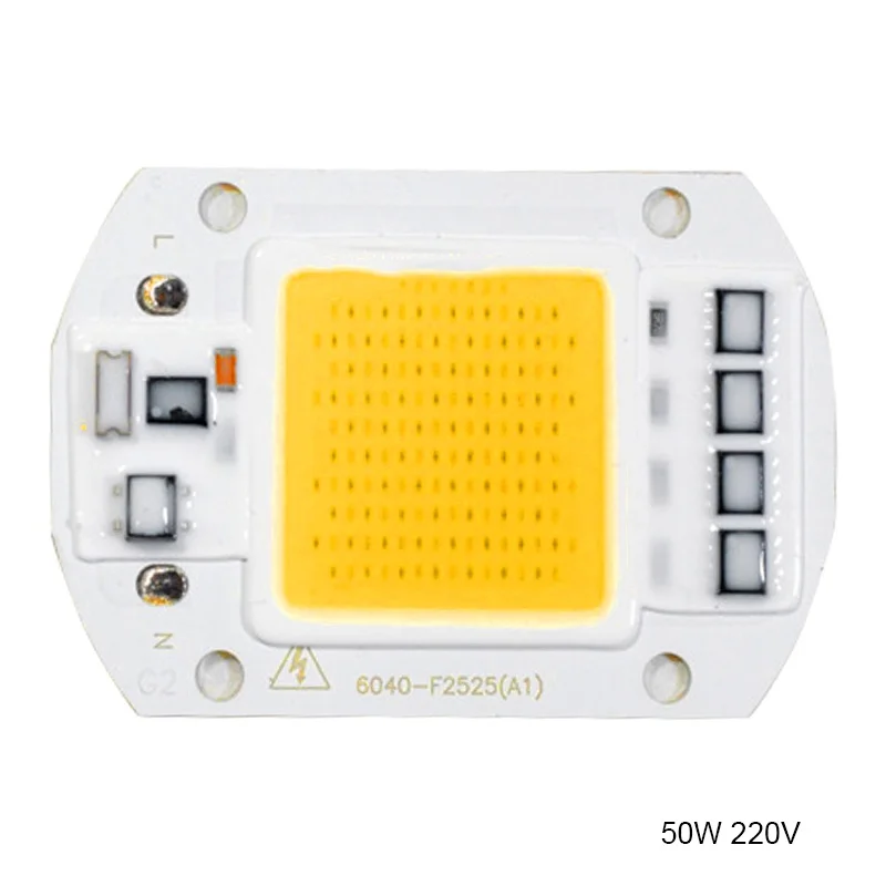 Ночной 20 Вт 30 Вт 50 Вт светодиодный чип 110 В 221 В светодиодный COB ламповый чип вход IP65 Smart IC подходит для DIY светодиодный прожектор светильник светодиодный модули - Цвет: warmwhite