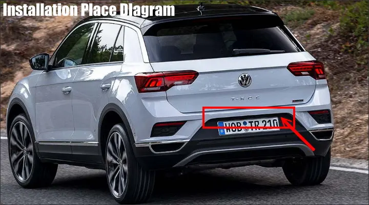 Для VW Volkswagen T-Roc-камера заднего вида/резервная парковочная камера/CCD RCA NTST PAL/светильник для номерного знака CAM