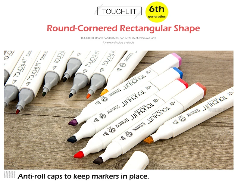 Touchliit Álcool Duplo Marcadores da Arte Anime Arquitetura 30 40 60 80 Cores Paisagem Interior Design Pro Sorteio Canetas Marcador Gráfico 4 Cheap art markers