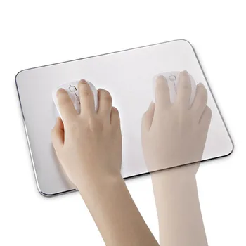 

New Luxury Aluminum Metal Slim Large Game Mouse Pad PC Computer Laptop Gaming Mousepad for Apple MackBook dota 2 lol CS GO