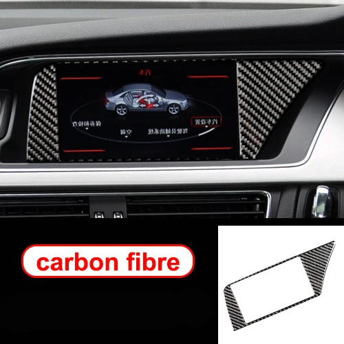 Carbon Fiber Dashboard Air Conditioner Front Vent Trim für Audi A4 A5 A21