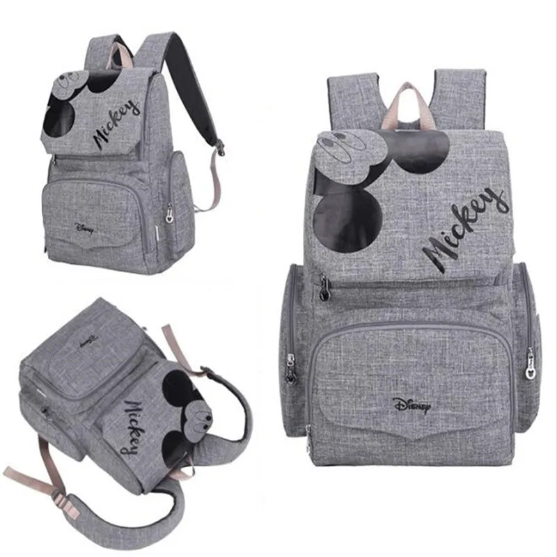 Мумия сумка для подгузников подгузник для ухода за ребенком рюкзак для путешествий Дизайнер Дисней Микки Минни сумки BG190330