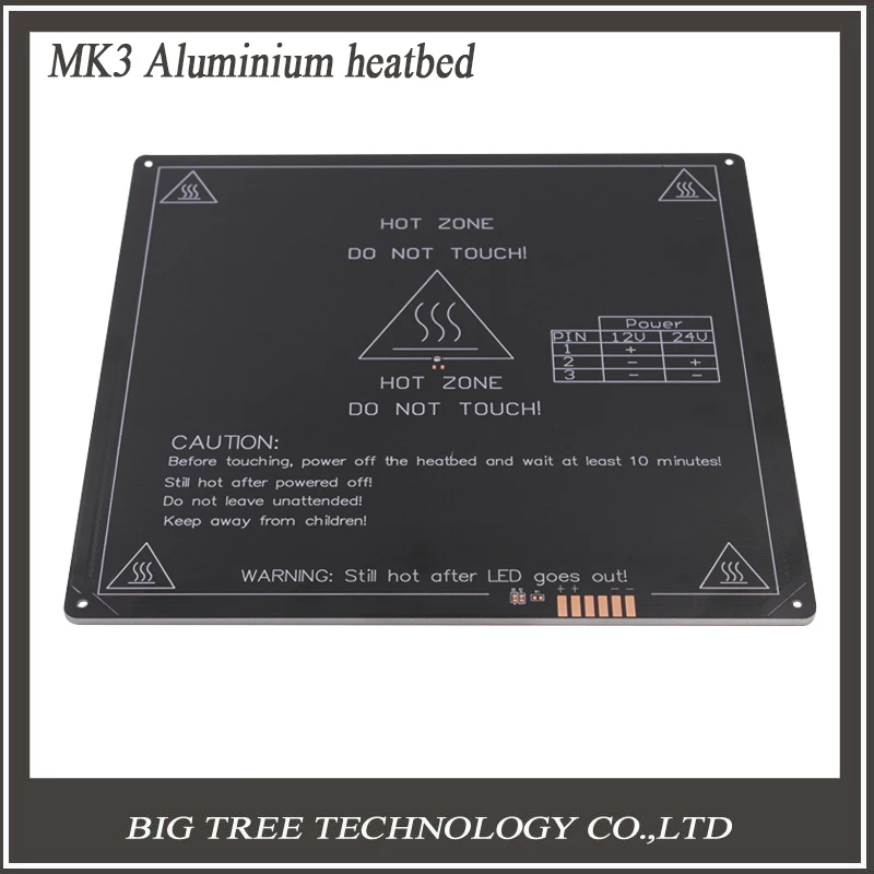 2016 NEW Best selling products Innovative MK3 Aluminium heatbed for 3d printer 220 220 3mm with