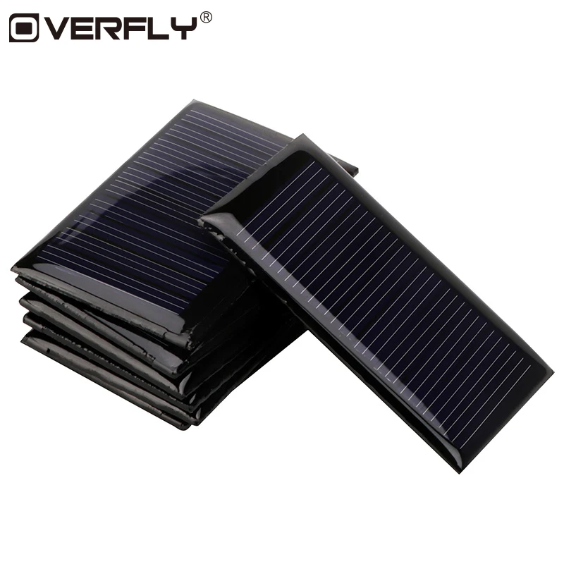 

Overfly Mini Solar Panel 5V 0.15W Solar Power Panel Solar System DIY For Battery Cell Phone Chargers Portable Solar Panel