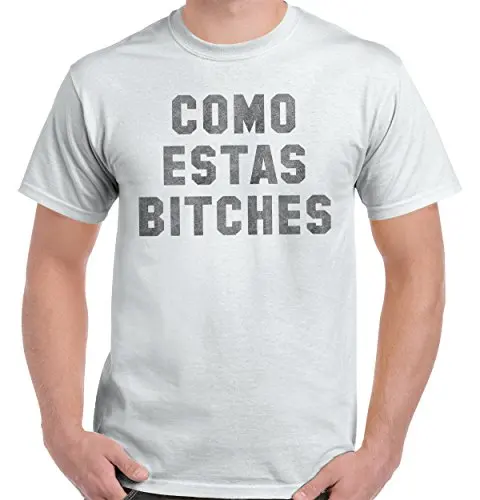 Gildan Men's Como Estas Bitches Fashion Ben Stiller Anchorman Movie Funny T-Shirt |