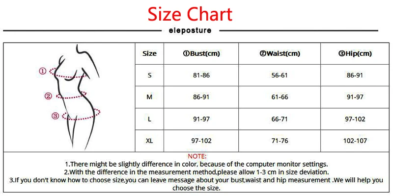 Zaful Swimwear Size Chart