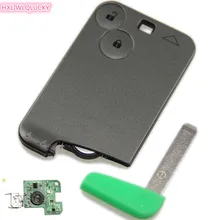 HXLIWLQLUCKY SMART Card 433 MHz 2 Botão do controle remoto CHAVE Inteligente Para Renault Laguna TRANSPORTE ree