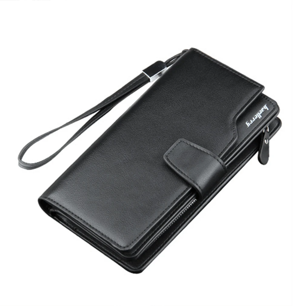 

2018 Pu Leather Wallet Men Leather Zipper Men Wallets Credit Card Holders Long Clutch Carteira Portomonee Portefeuille