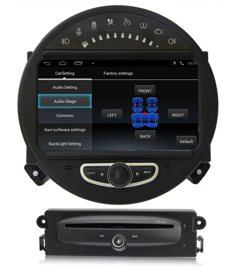 Perfect Android 5.1 Car DVD Player GPS Navigation for BMW Mini Cooper 2006-2013 with Radio Bluetooth USB SD AUX Stereo 3G WiFi 4Core 4