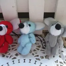 Шарнирная маленькая мышка, плюшевые игрушки, куклы, тканевая кукла, одежда, аксессуары для мобильных телефонов, аксессуары diy, 1 лот/100 шт