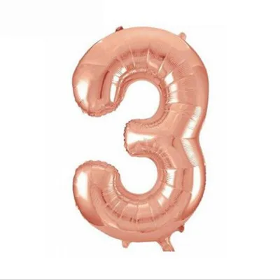 32 inch rose red numbers 3