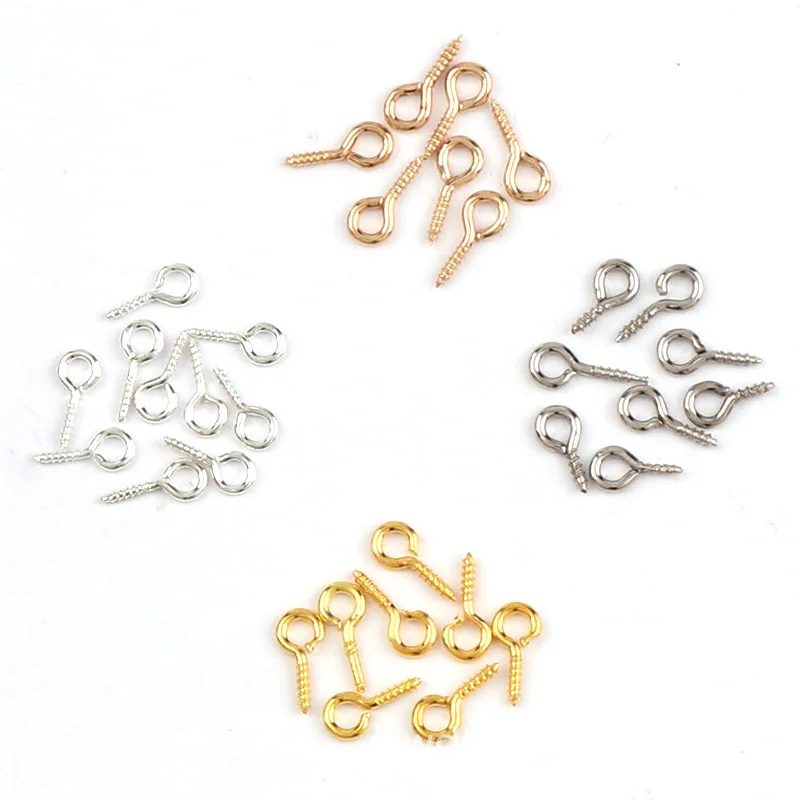 100 шт./лот DIY4x8mm маленькая овчина для глаз гвозди аксессуары ювелирных изделий с