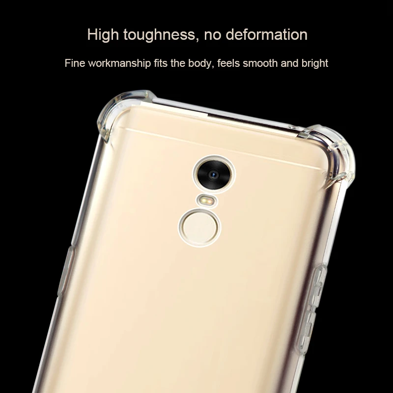 Чехол SIXEVE для Xiaomi Redmi 4A 4X 5 Plus Силиконовый противоударный прозрачный армированный