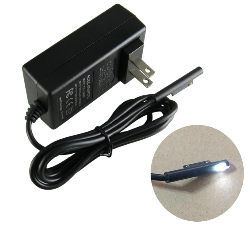 

High Quality 12V 2.58A EU US Plug Travel Power Adapter Wall Charger For Microsoft Surface Pro 3 4 Pro3 Pro4 core i5 i7 1625