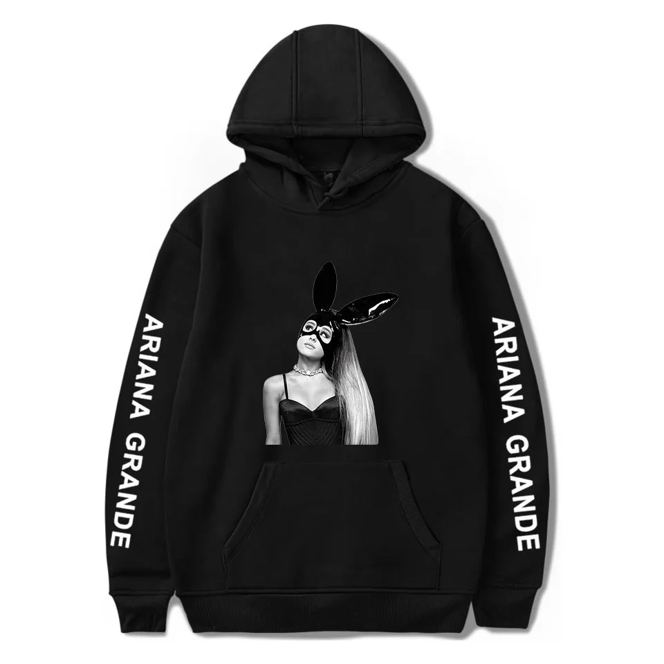 Spring 2019 Ariana Grande Sweatshirt Dangerous Woman Tour Hip Hop Hooded Hoodie Women Clothes Harajuku Girl Hoodies Sweatshirts  (6)