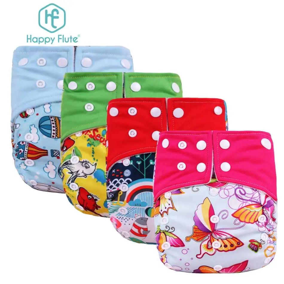 Happy Flute onesize AI2 pocket cloth diaper polar fleece inner with