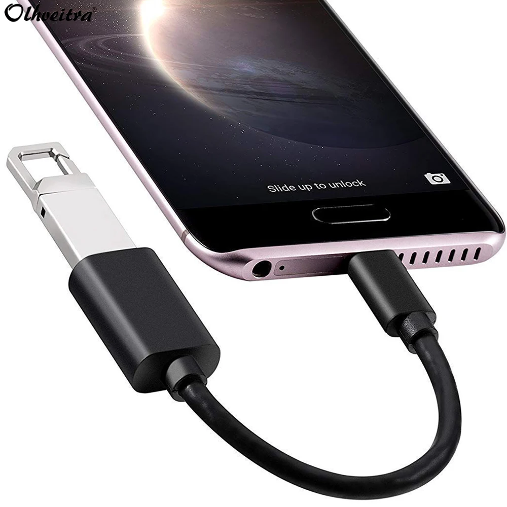 

Olhveitra OTG Type C Adapter USB C OTG Type C USB 3.0 For Oneplus Huawei Samsung MacBook Pro Google Pixel Type C OTG Cable USB-C