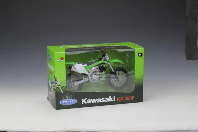 Welly 1:10 Kawasaki KX250F литье под давлением мотоцикл модель велосипеда игрушка новая в