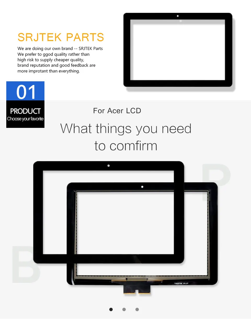 SRJTEK 10," сенсорный экран для acer Iconia Tab A3-A10 A3-A11 A3 A10 A11 Сенсорная панель дигитайзер стекло объектив сенсор запасные части