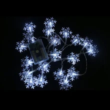 Праздничное освещение, 3 м, 30 светодиодный, на батарейках, новинка, снег, светодиодный, фея, гирлянда, свадьба, сад, Рождество, украшение, Вечерние огни