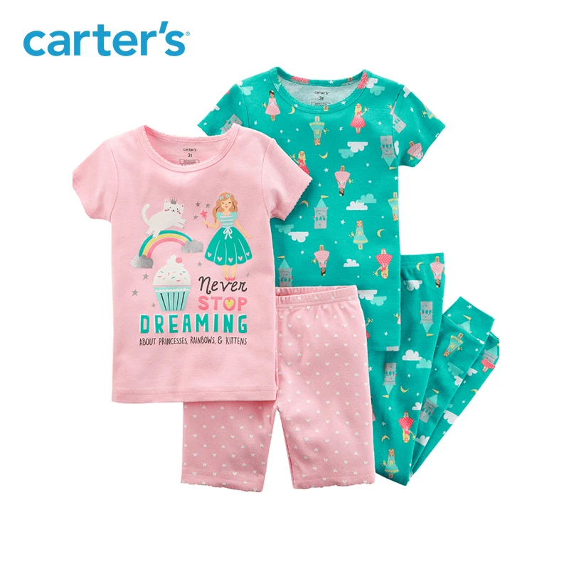 Carter's 4 Piece baby children kids clothing Girl Summer Snug Fit Cotton PJs 23241524girls summer pjsgirls pjskids pjs - AliExpress Carter's 4 Piece baby children kids clothing Girl Summer Snug Fit Cotton PJs 23241524girls summer pjsgirls pjskids pjs - AliExpress