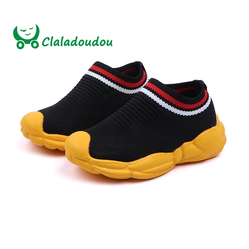 

Claladoudou 13.5-18CM Brand Spring Little Boys Shoes Gray Breathable Running Shoes For Baby Toddler Sneakers Kids Girl Footwear
