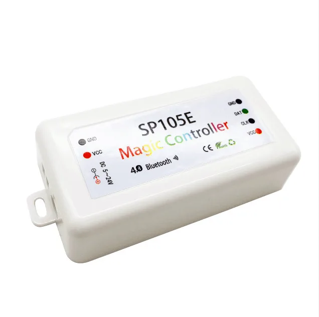 

New product! Bluetooth SPI LED controller;DC5-24V input;supports many kinds of IC pixels lights