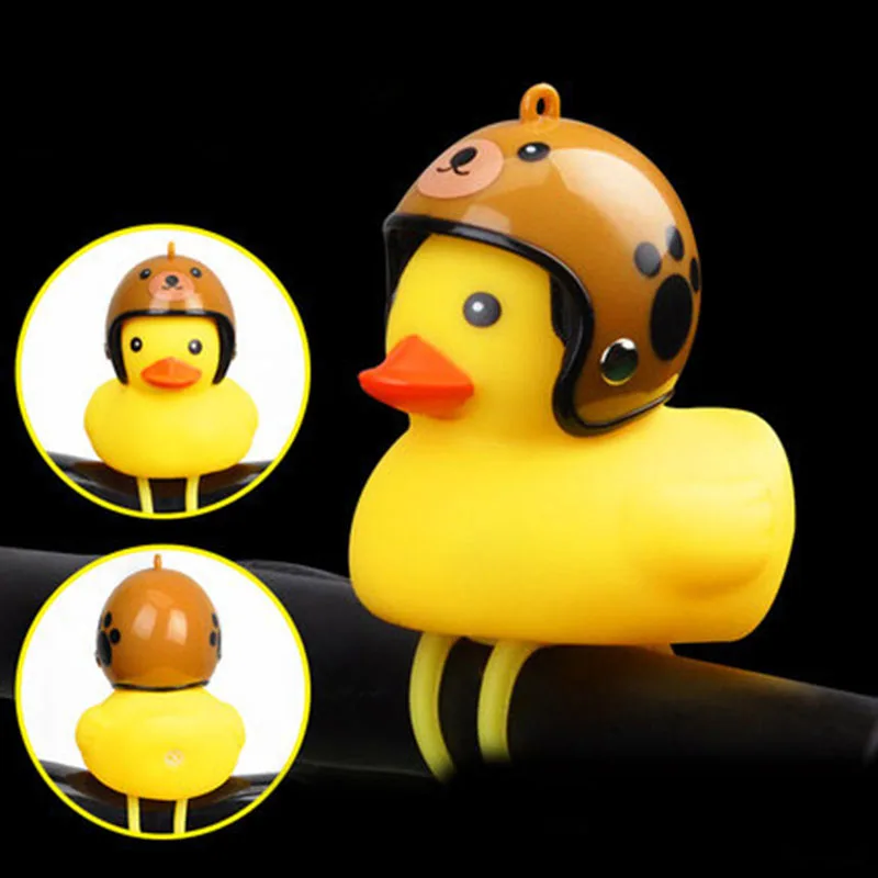 

Silica Gel Duck Bicycle Bike Bell Shining Mountain Bike Handlebar Duck Head Light Kid Cycling Bells Decoration