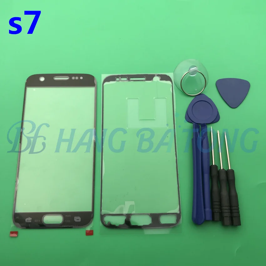 

Original new LCD Touch Screen Replacement Front Glass outer Lens For Samsung Galaxy S7 G9300 G930 G930F+Sticker with tool